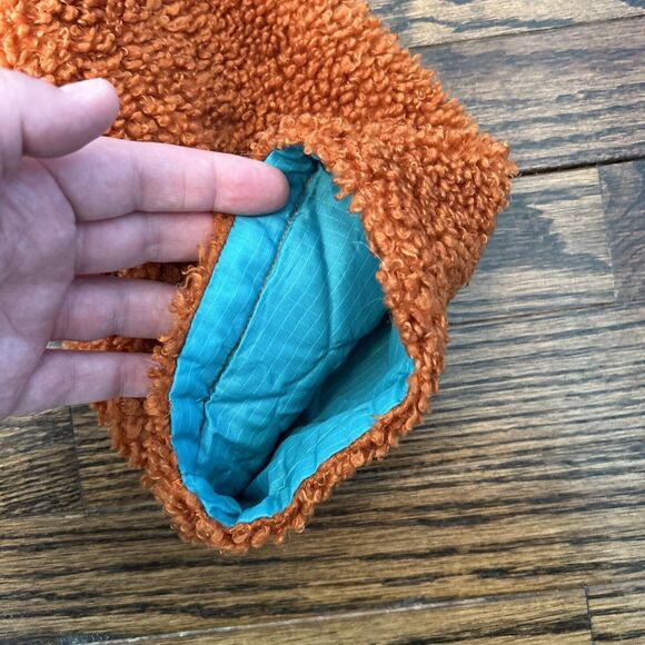 Free People We The Free Med Burnt Orange This and That Cardi Sherpa Jacket NWOT - Picture 4 of 11